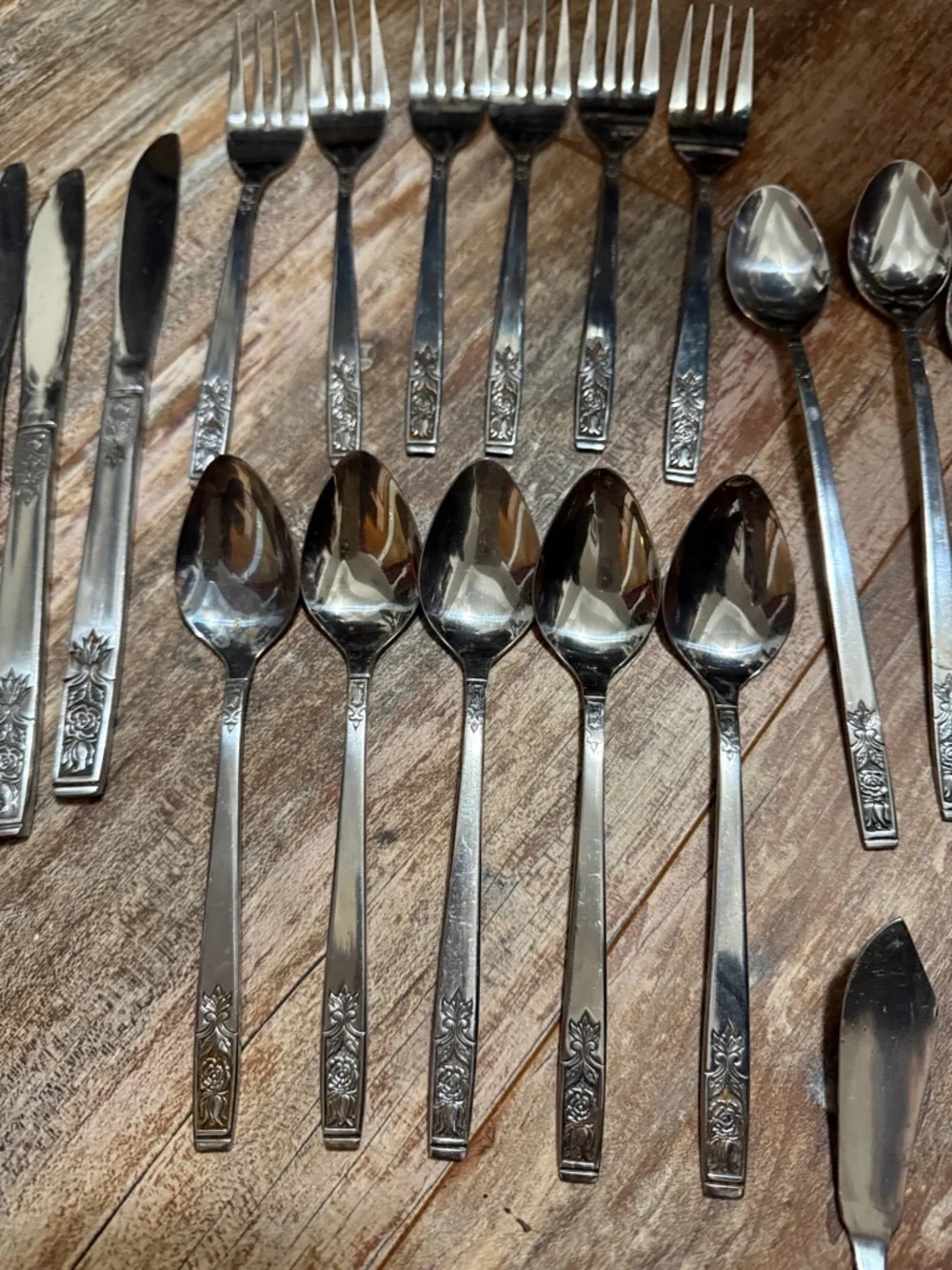 Imperial International  Stainless Steel young Rose Flatware